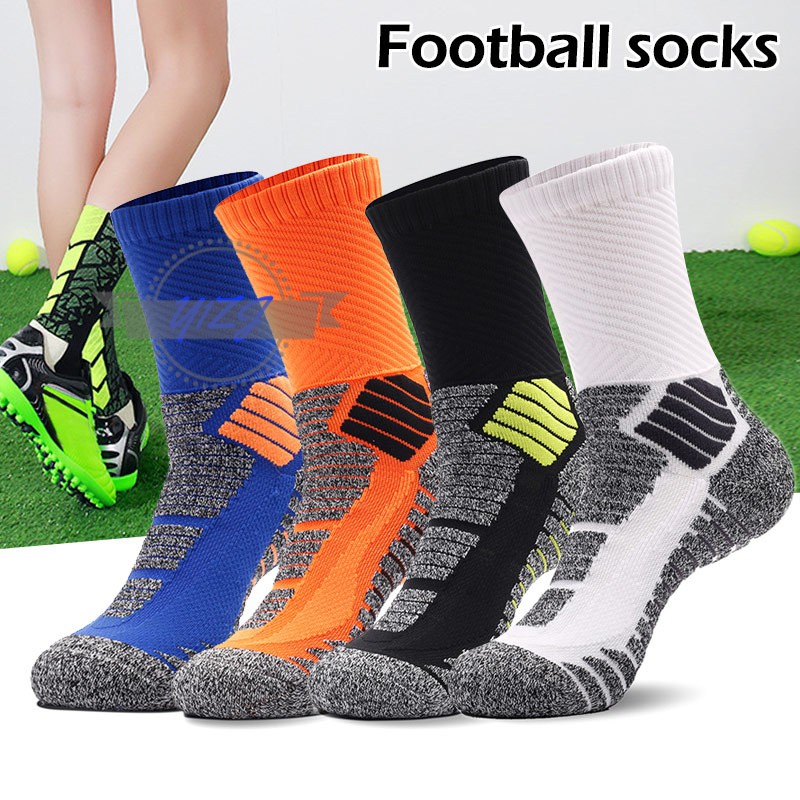 Cặp vớ thể thao bằng cotton thiết kế chống trượt tiện lợi hỗ trợ tập luyện bóng đá | BigBuy360 - bigbuy360.vn