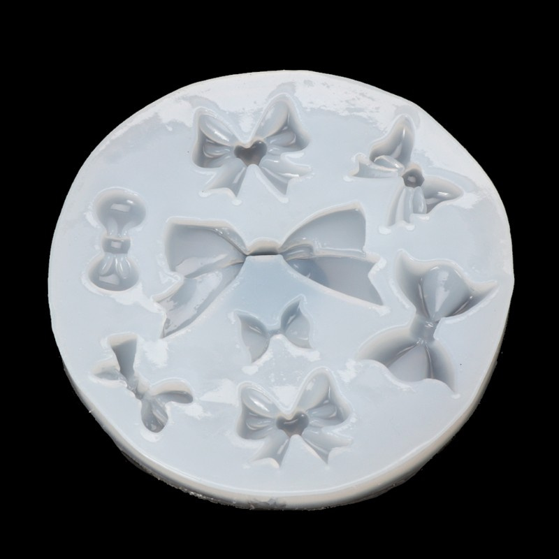 Khuôn Silicon Làm Trang Sức DIY Từ Epoxy Resin Hình Nơ / Ngôi Sao / Mặt Trăng Xinh Xắn