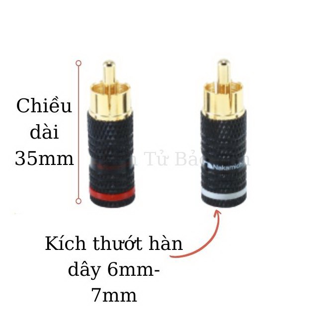 ( 2 Cái ) Rắc Bông Sen , Giắc Bông Sen Loại Tốt Nakamichi Nhám