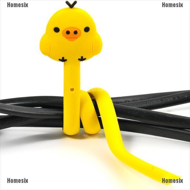 Dụng Cụ Quấn Dây Cáp/Tai Nghe Bằng Silicone Hình Động Vật Đáng Yêu 1 Cái