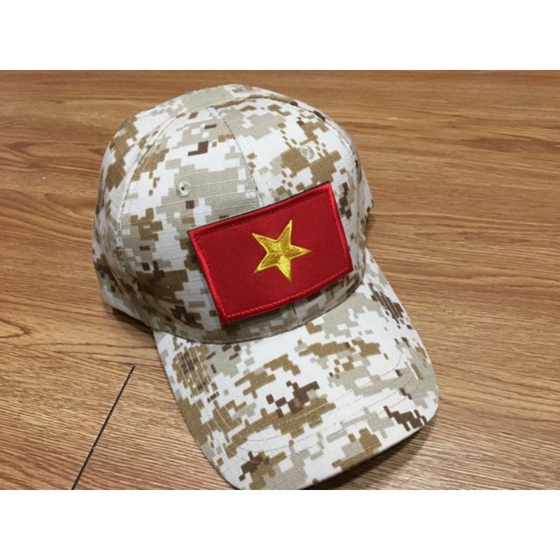 Patch CỜ Velcro Logo Vải Thêu Cờ Việt Nam Dán 8cm × 5cm