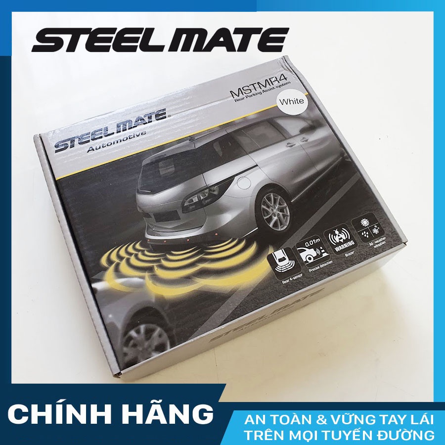 Cảm biến lùi 4 mắt Steelmate MR4 thiết kế viền mỏng phẳng chất lượng cao
