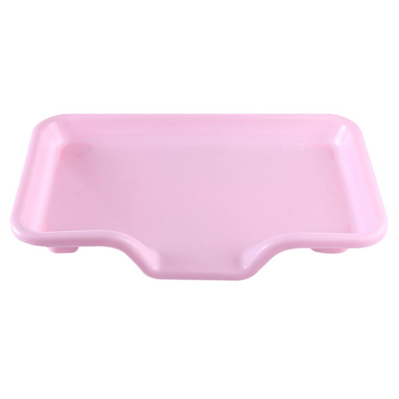 Khay Nhựa Úp Chén Dĩa Ráo Nước Approx 17.5x9.5x7inch Màu Hồng