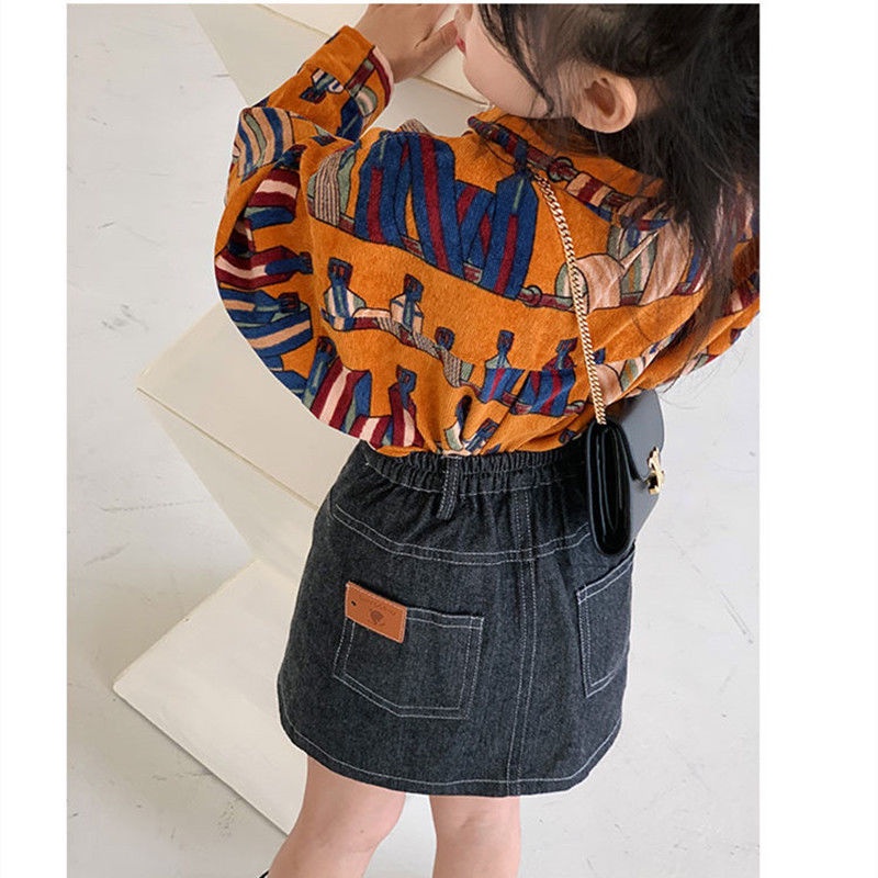 Đầm Denim Mùa Hè Màu Đen Phong Cách Hàn Quốc Nhật Bản Cho Bé Gái