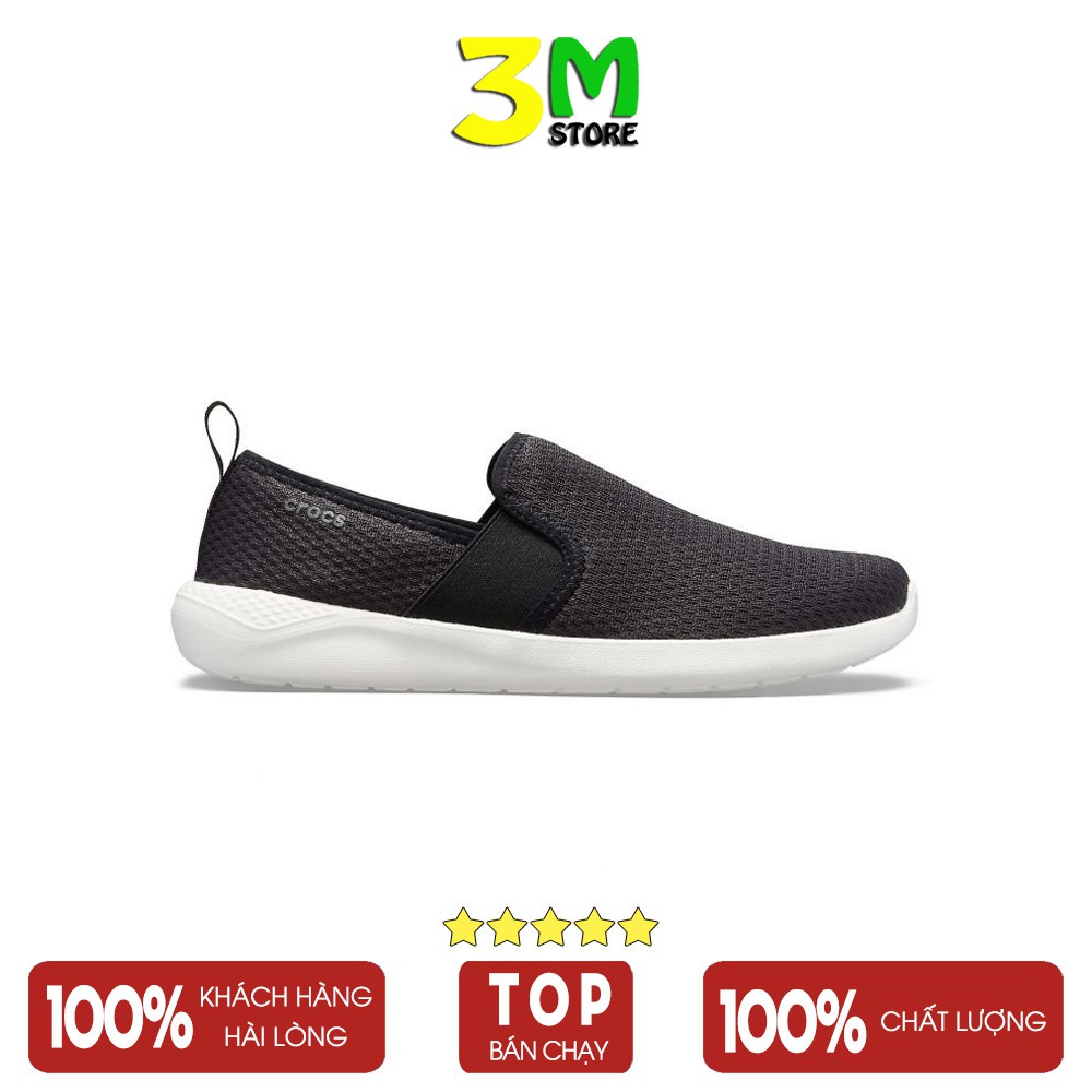 Giày nam Slipon Mesh CR thể thao, chất liệu vải mềm, thời trang công sở, đi chơi dã ngoại, mix quần jean, khaki