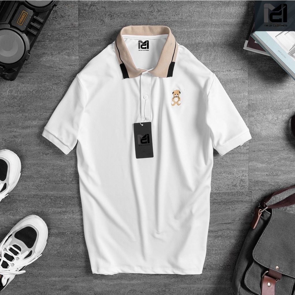 Áo polo nam cổ bẻ Teddy, chất liệu vải cá sấu mềm mịn thoáng mát cao cấp chuẩn form I'm 21 Clothes