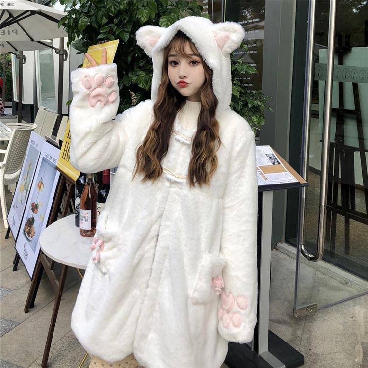 Áo Hoodie Tai Mèo Xinh Xắn Dành Cho Nữ