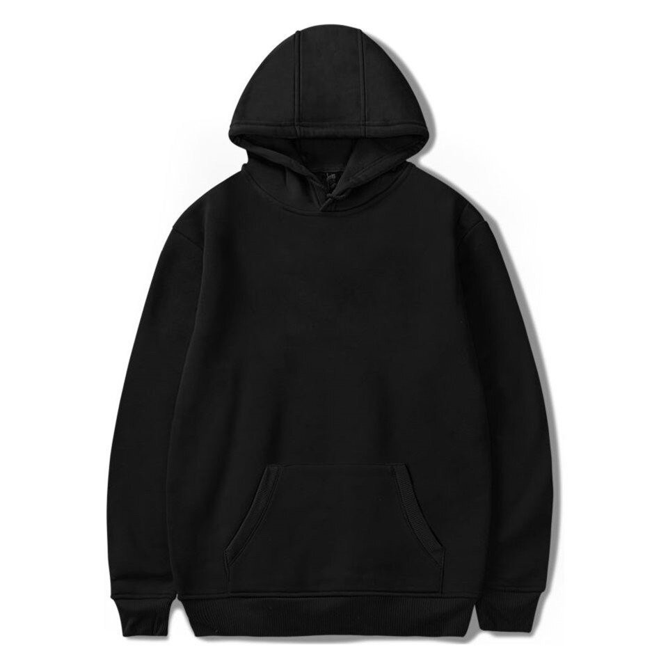 Áo hoodie form rộng LINBI đen trơn đồ đôi phù hợp cho nam nữ Chất liệu nỉ dày dặn