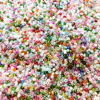 Cườm đá trộn đủ màu size 2mm kết áo làm đồ handmade