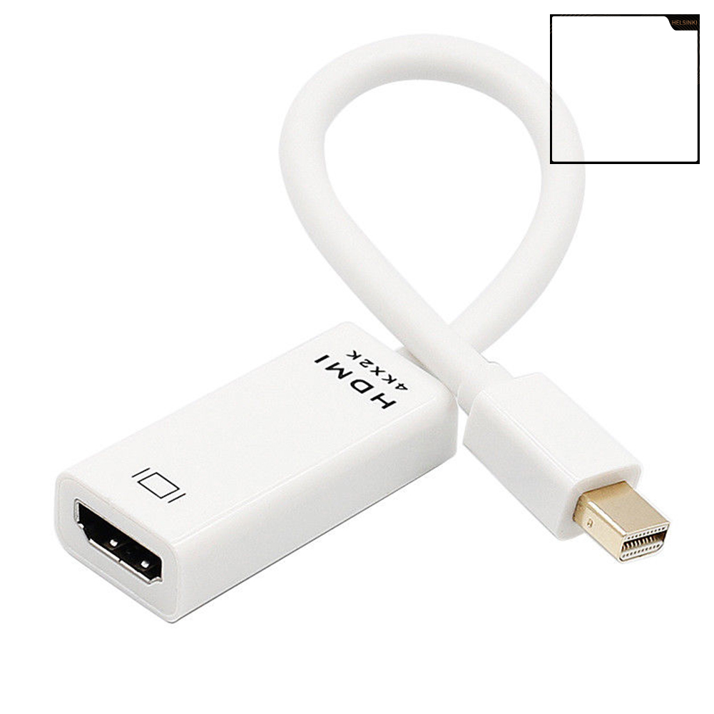 helsinki 4Kx2K Mini DisplayPort DP to HDMI-compatible Adapter Converter Cable for Macbook Pro Air