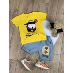 Set bộ áo thun quần jean cho bé trai phong cách Hàn Quốc, Size 9-23kg, thấm hút mồ hôi, co giãn 4 chiều Hongvybaby [GT]