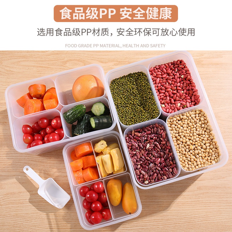 Hộp Nhựa Trong Suốt 4L Đựng Thực Phẩm Khô Có Nắp Đậy Tiện Dụng