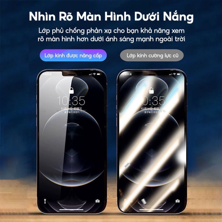 Kính Cường Lực Tự Dán dành cho iPhone Chống Trầy Xước Độ Cứng 9H Ip 13 Pro Max 12Promax 11 ProMax Xsmax XR 11 - ATI