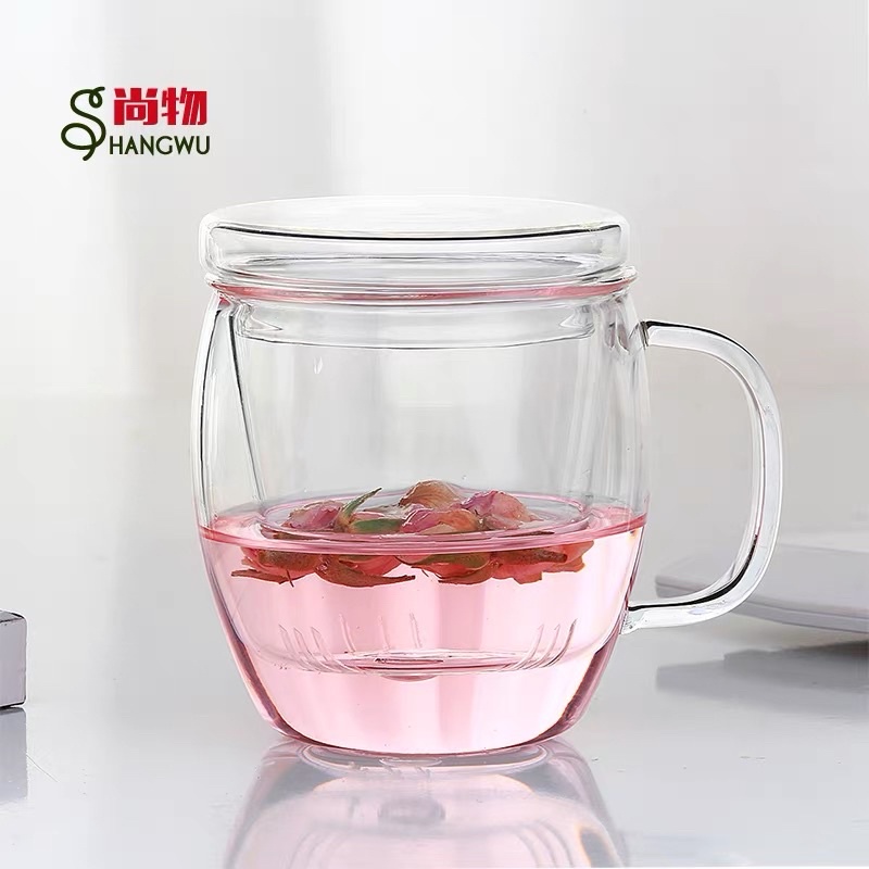 Cốc pha trà có phần lọc thuỷ tinh chịu nhiệt 500 ml - CL3