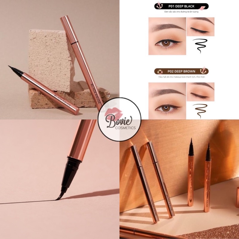 Bút kẻ mắt nước Black Rouge All Day Power Proof Pen Liner Màu P01 P02 / Eyeliner