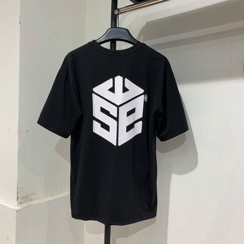 Áo thun SWE LOGO ĐEN TRẮNG basic form rộng tay lỡ unisex nam nữ cặp đôi đẹp ulzzang Hàn Quốc 2020