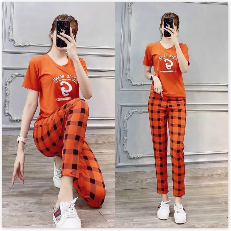 Set bộ thun Cotton NỮ DÀI MẶC NHÀ CỰC ĐẸP , 2021 KME FASHION
