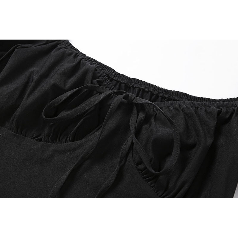 Đầm ngắn DUNEA tay cổ chữ V xinh xắn dành cho nữ