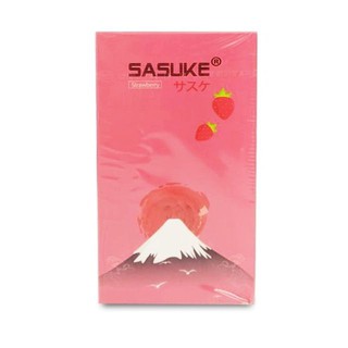 Bao cao su Sasuke siêu mỏng Không hương, hương Vani, hương Dâu ( hộp 10 cái )