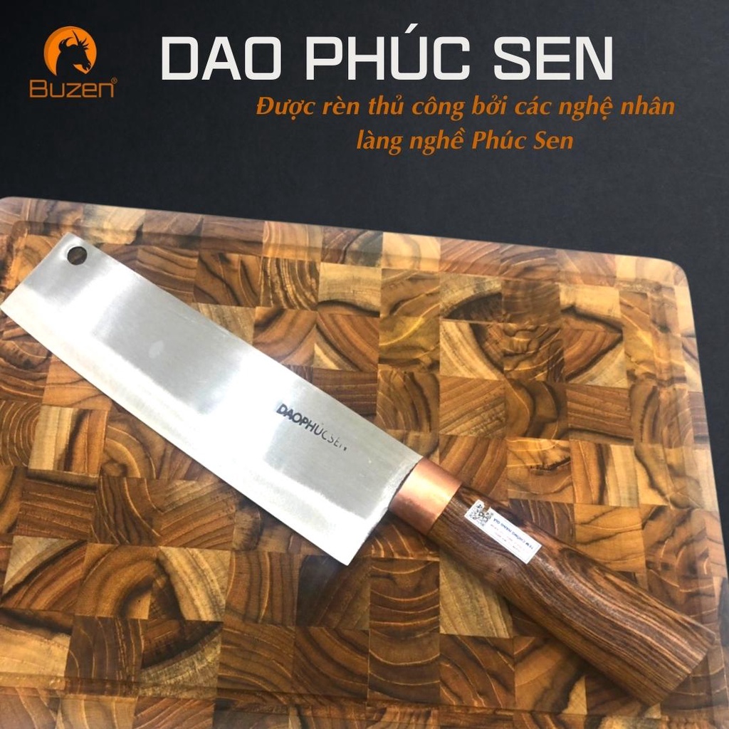 Dao Phúc Sen Cắt Thái Thịt Cá Dòng Cao Cấp Thép Trắng Không Han Gỉ