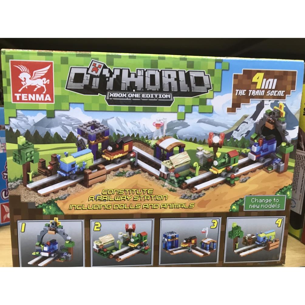 Lego Minecraft Gồm 103 Chi Tiết, Bộ Đồ Chơi Lắp Ráp Giúp Phát Triển Tư Duy, Sự Sáng Tạo Và Não Bộ Cho Trẻ