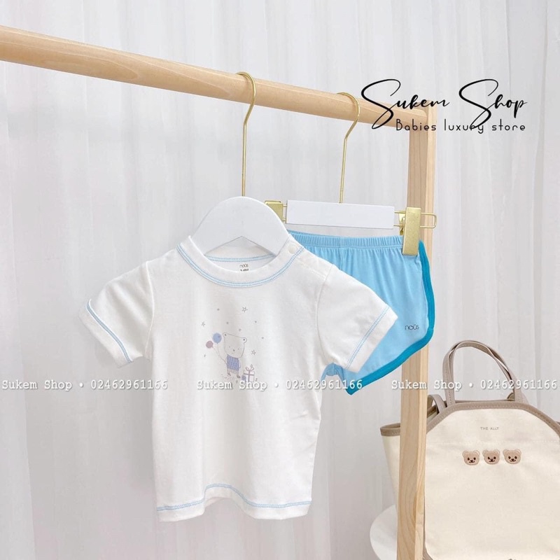 Bộ cài vai peptit Nous hè cho bé trai gái