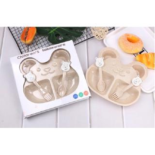 Bát ăn dặm kèm thìa dĩa Children's Tableware