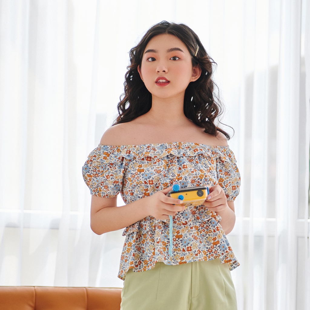 BLEUBIRD Áo thô hoa nhí bèo BONBON TOP