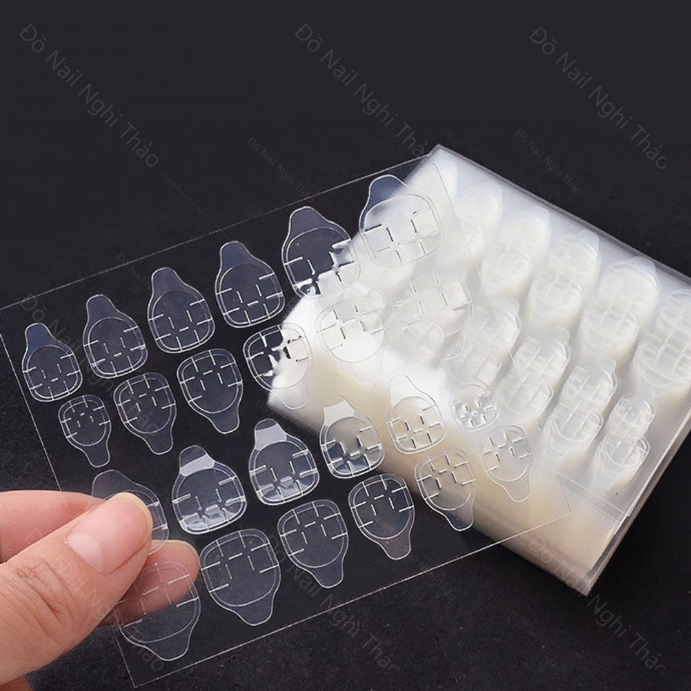 Miếng dán móng tay giả NGHI THẢO set 50 tấm