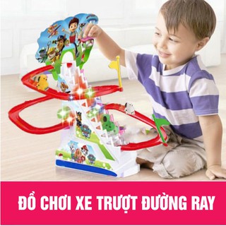 Đồ chơi cầu trượt đường ray phát nhạc cho bé