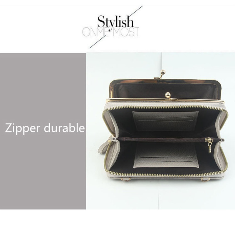 Túi Đeo Chéo Giả Da Khóa Kéo Thời Trang Dành Cho Nữ