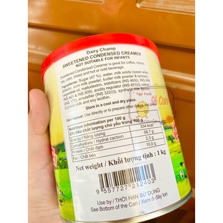 Sữa đặc có đường Dairy Champ lon 1kg