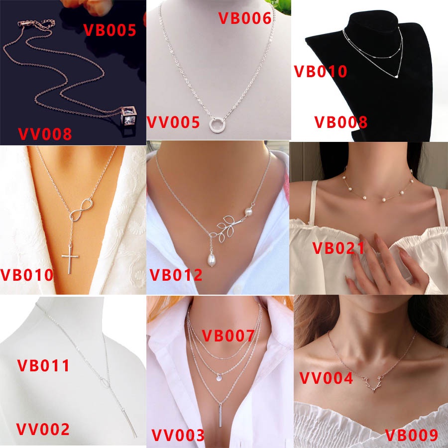 Bộ Sưu Tập Dây Chuyền, Vòng Cổ, Thiết Kế Đơn Giản, Sang Trọng, Phụ Kiện Thời Trang Nữ