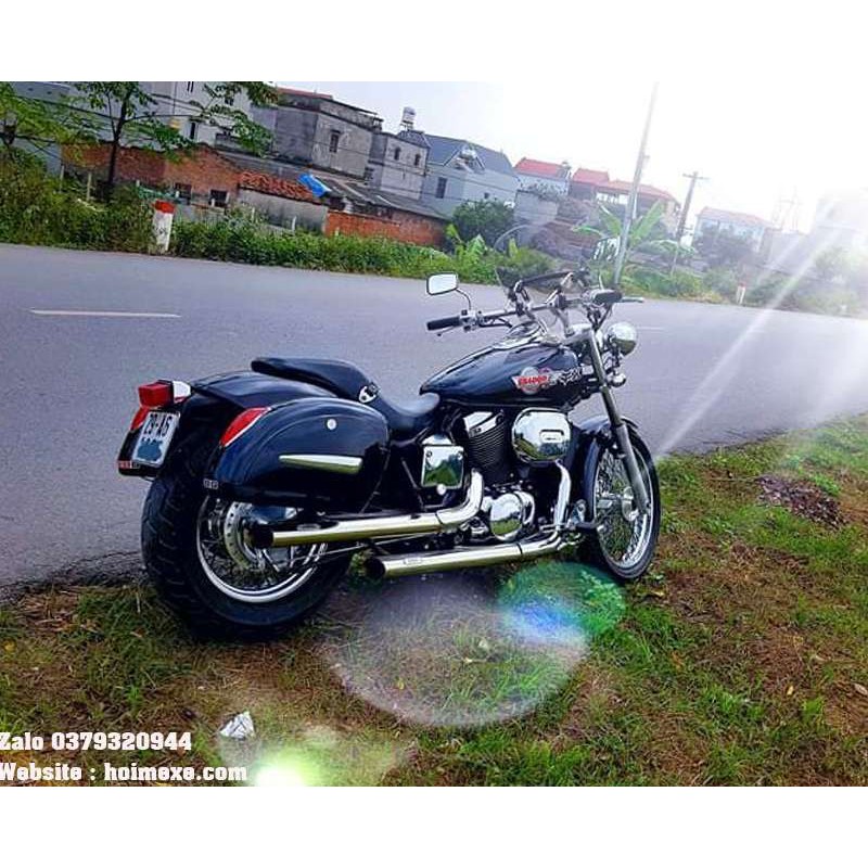 Cặp Thùng Hông Honda Steed 400-600 Rộng 13cm+Bộ Pass Ốc Vít