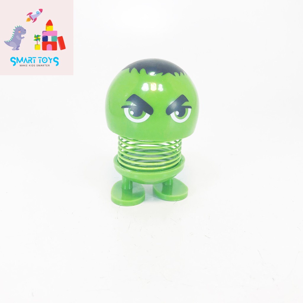 Thú Nhún Emoji Lò Xo siêu anh hùng Marvel Trang trí bàn làm việc, xe