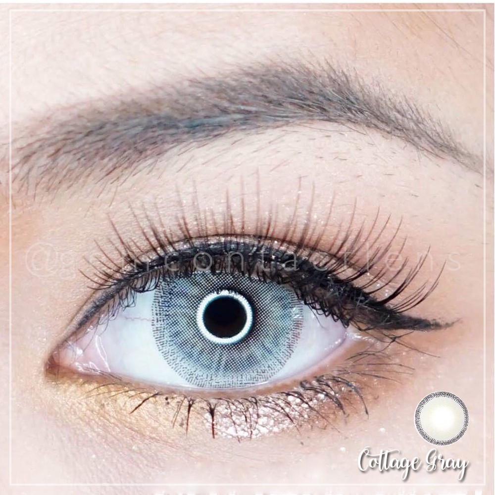 Giãn tròng COTTAGE GRAY - ẨM CAO 55% - HSD 6 tháng - Lens Sáng Tây Make Up Ấn Tượng Độ Ẩm Cao Phù Hợp Mắt Nhạy Cảm