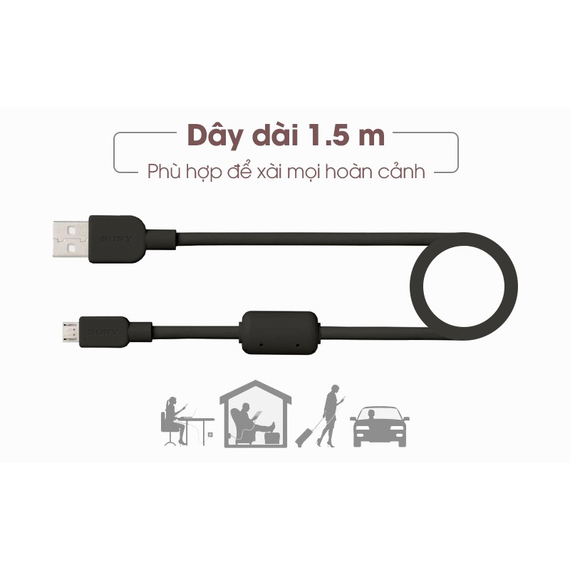 Dây cáp USB A Micro Sony CP-AB150/BC WW Chính Hãng