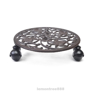 Lock Wheel Cast Iron Moving Rolling Modern Low Noise Plant Stand