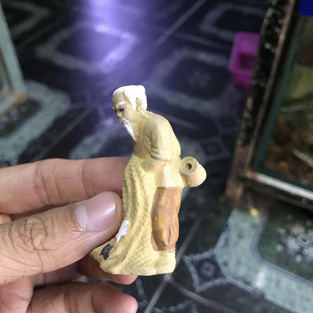 ÔNG LÃO BẮT CÁ TRANG TRÍ HỒ CÁ NON BỘ CAO 6CM