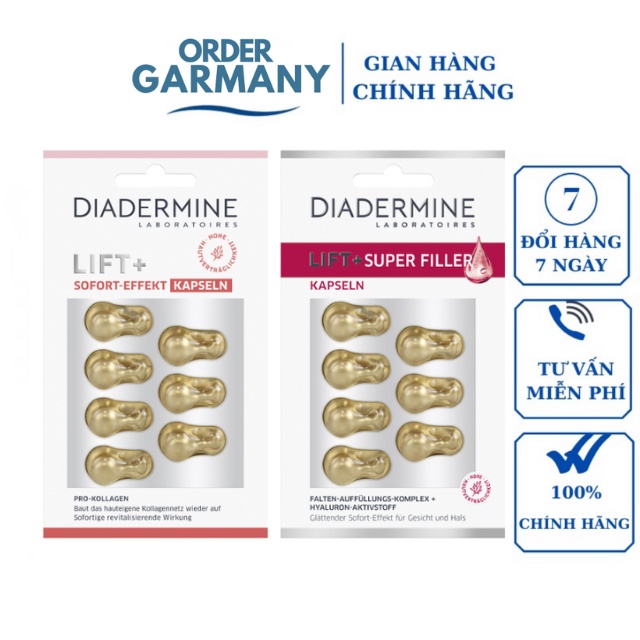 Viên collagen dưỡng da Diadermine Lift+