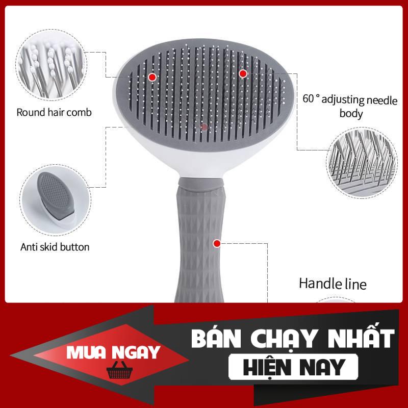 [❌GIÁ SỈ❌] LƯỢC CHẢI GỠ RỐI LÔNG BẰNG THÉP KHÔNG RỈ CAO CẤP ❤️