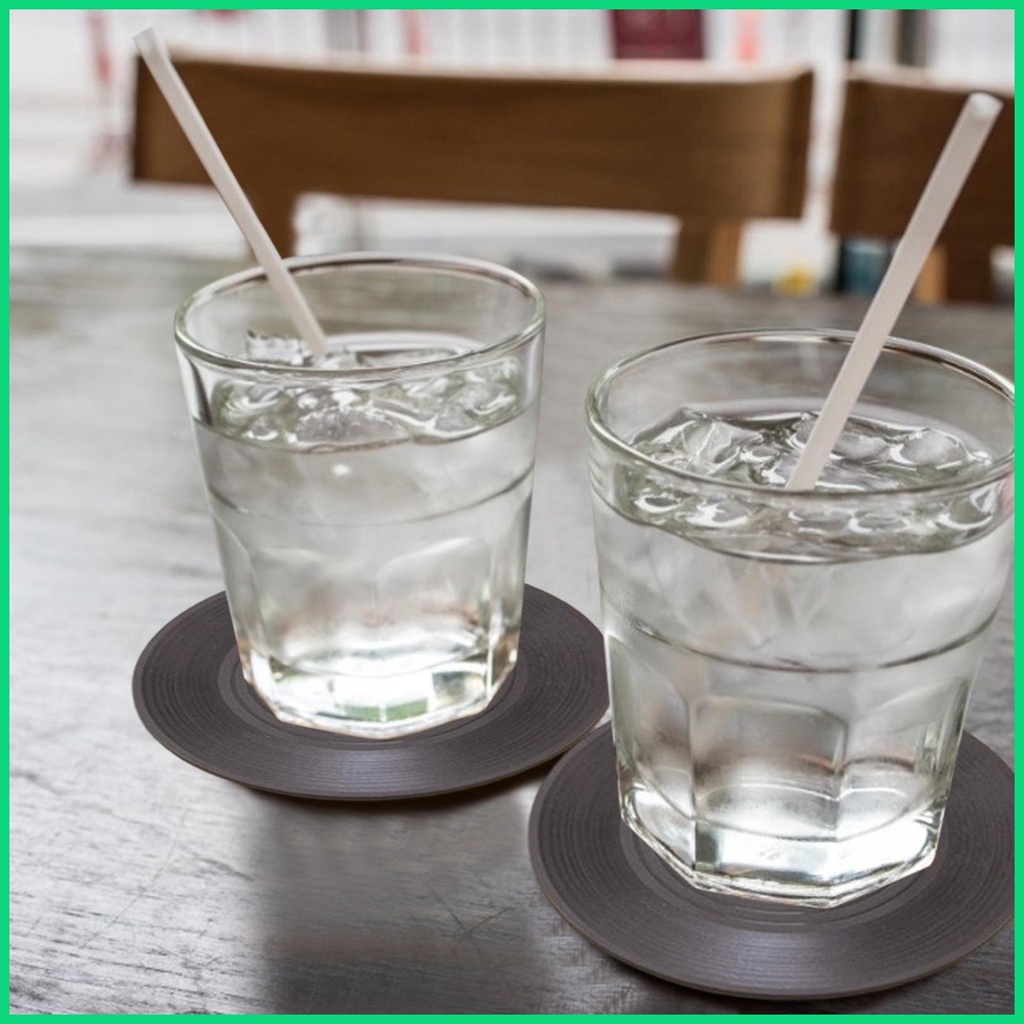 Đế Lót Ly Hình Đĩa Than M1 Kèm Giá Đỡ Tiện Dụng Cho Quầy Bar / Đồ Uống