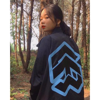 5THEWAY/stroke/ BIG LOGO COACH JACKET - BLACK
