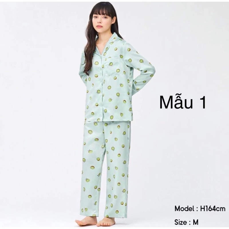 Bộ ngủ Gu Pyjama Satin lụa Nhật bản