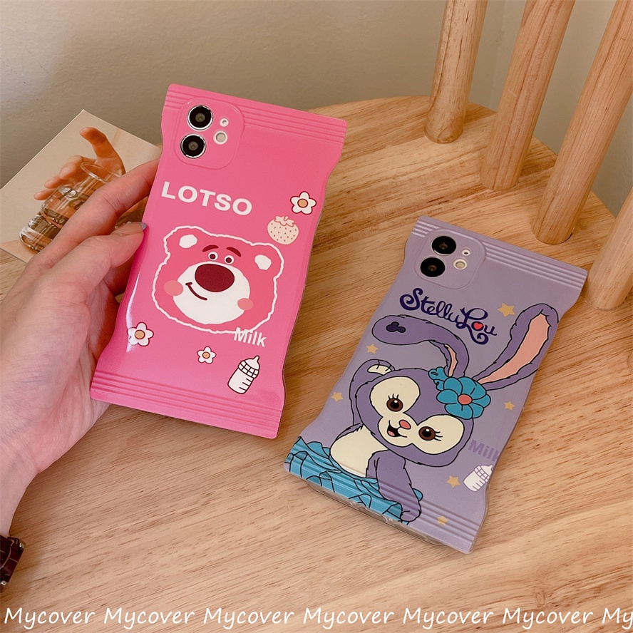 Ốp Điện Thoại Silicon Mềm Họa Tiết Hoạt Hình Màu Kẹo Cho iPhone 14 13 12 11 Pro Max X XR Xs Max 6 7 8 Plus SE 2020