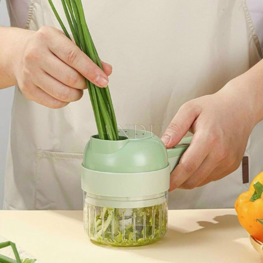 Máy Xay Mini , Máy Xay Cầm Tay Sạc Pin Máy Thái Củ, Xay Hành Tỏi Dạng Củ Tiện Lợi, Máy Xay Thái Tỏi Ớt