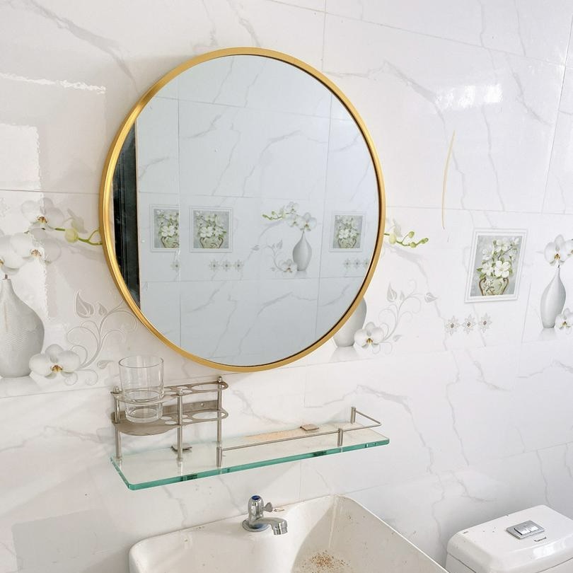 Gương Tròn Treo Tường Pioneer Khung Viền Nhôm D60 Cm Siêu Đẹp - Mã SP: PE195/PE196