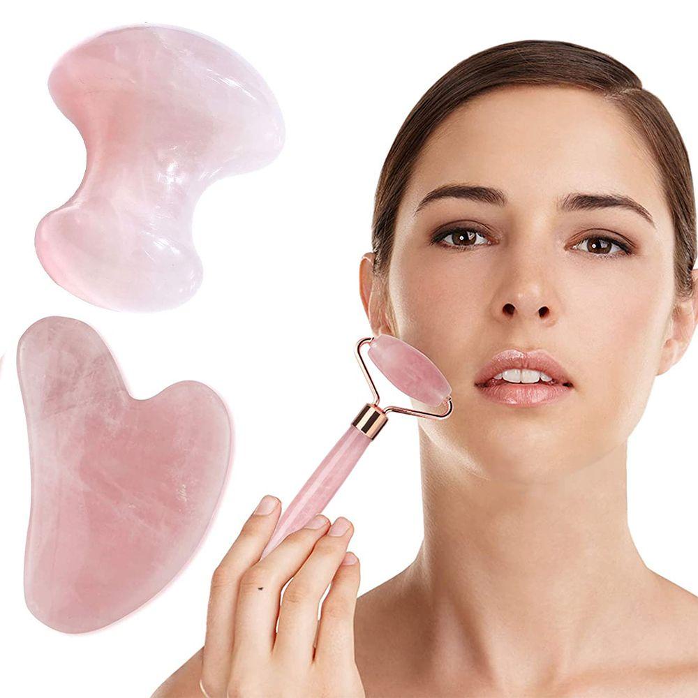 OCEANMAP Cây Lăn Mát Xa Mặt Và Cơ Thể Bằng Ngọc Bích Hình Nấm Tiện Dụng