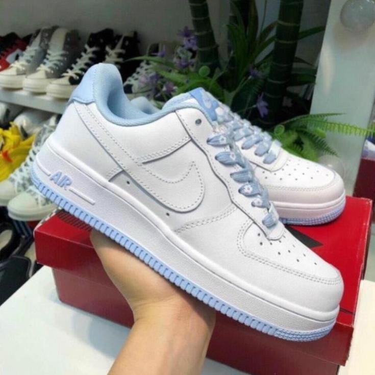 Giày AF1 Đế Trắng Hồng, Giày Sneaker AIR FORCE Trắng Xanh mẫu mới hàng cao cấp | BigBuy360 - bigbuy360.vn