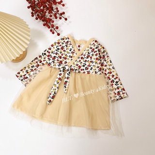 xả kho - Set kimono hoa đỏ bé gái